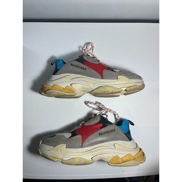 Size 11 - Balenciaga Triple S Sneaker 2018 Blue Red